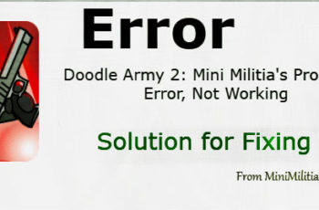 Mini Militia Error problem to fix solution