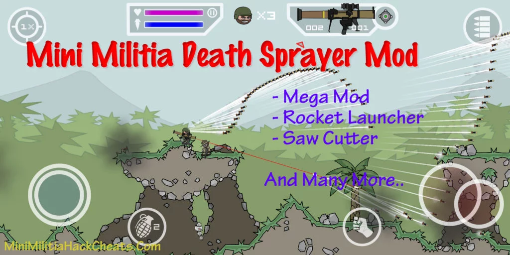 Mini Militia Death Sprayer Mod Apk