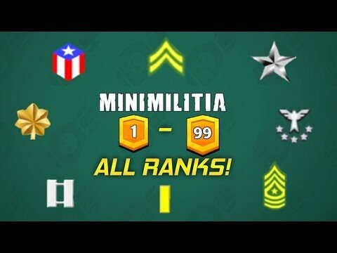 Mini militia all ranks and badges in detail! (Doodle army 2)